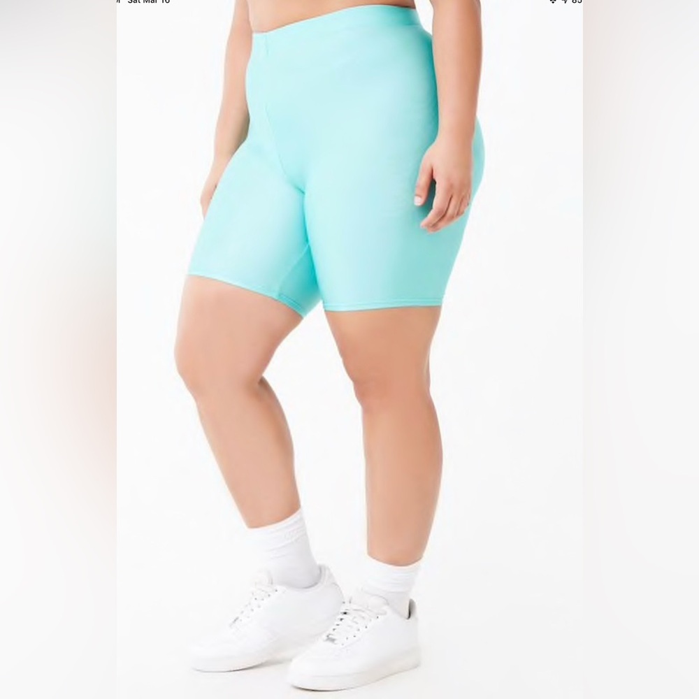 Plus Size Stretch Biker Shorts